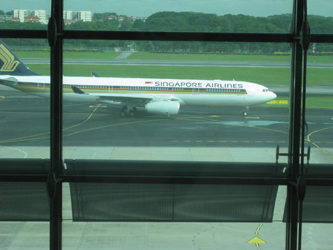 名古屋-シンガポールに就航したA330。