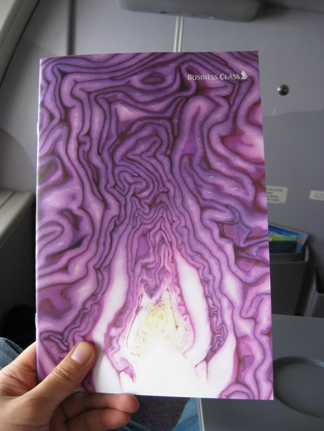 メニューです。<br />デザインも鮮やかです。