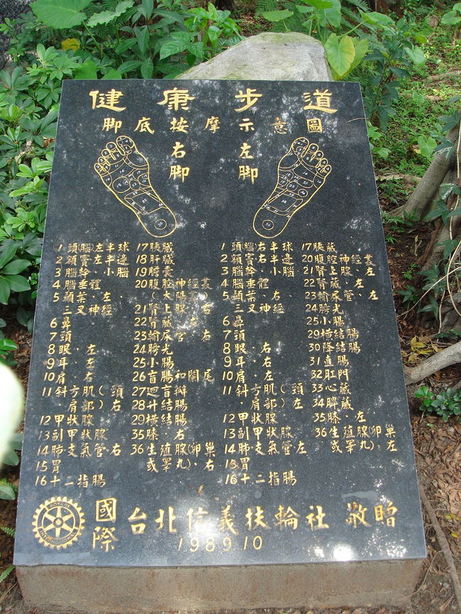 中正紀念堂の敷地内にある「健康歩道」。