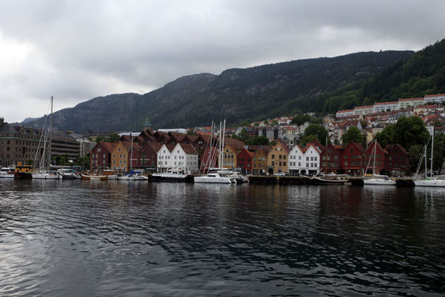 ボートから。<br />ベルゲン撮り収め。