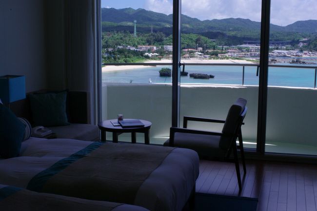 部屋からビーチが一望。<br />