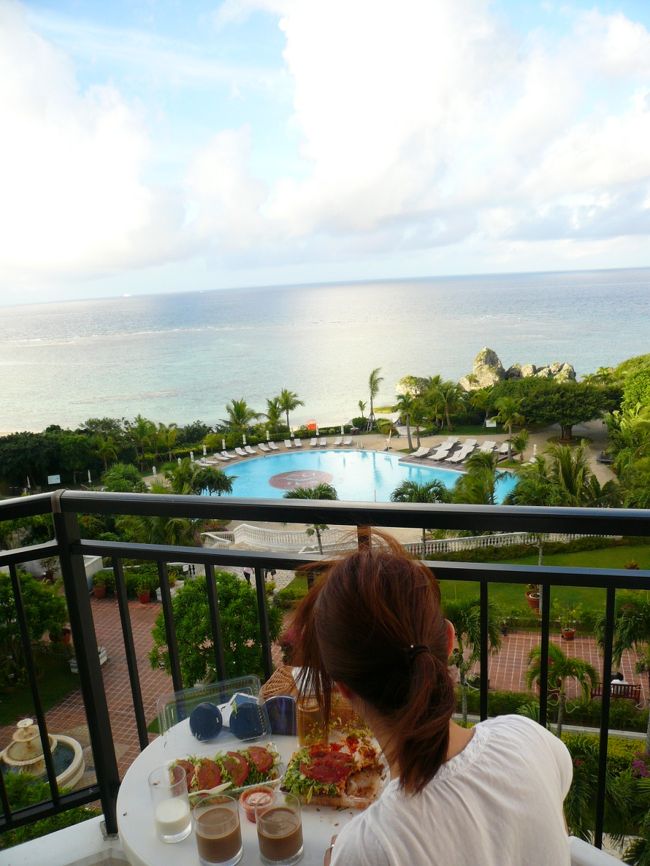 そしてこの景色と共に朝ごはんをいただきます！