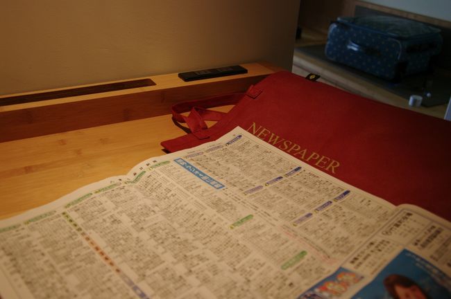 部屋には、八重山毎日新聞が届けられていました。<br />朝刊なのに８ページのみ。<br />テレビのチャンネルも少し・・・。<br /><br />でも、リゾートなのに日本語が通じて、日本語のテレビチャンネルがいっぱいあって、新聞も読める場所はあまり他にはないよなぁ。<br /><br />八重山の魅力にしっかりかかった旅行でした。<br /><br />