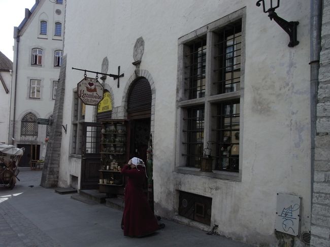 何やら中世の衣装を身にまとった人がいるので近づいてみると。