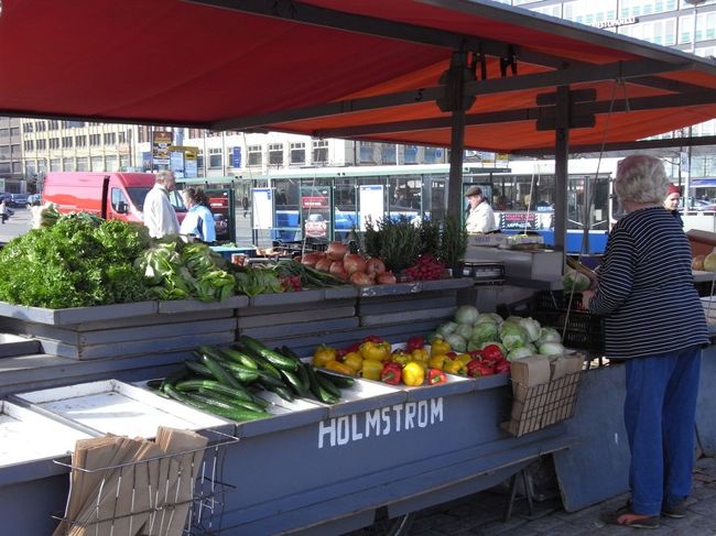 野菜を売る屋台。