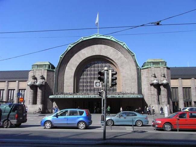 何度も見慣れた、ヘルシンキ中央駅。