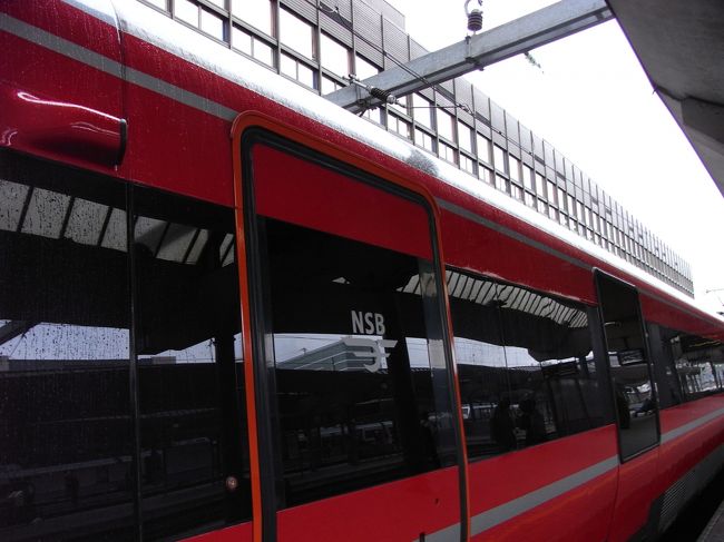 オスロ中央駅からフィヨルドツアー（ナットシェル）でベルゲンに向けて出発。