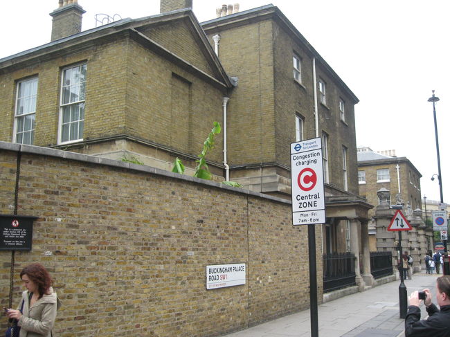 バッキンガム宮殿に向けて歩いています。