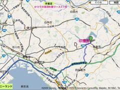 印旛沼は成田から車で30分ほど。