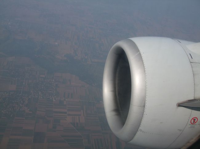 西安郊外の街並み。