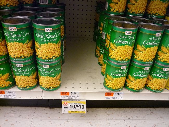 娘がブログで「このコーンが美味しい！」と書いたから・・・でもないでしょうが、見事にそれだけなくなっている！<br /><br />記念に証拠写真を撮ってきました。