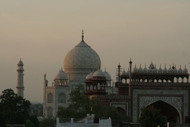 ちょうど夕暮れ時。
