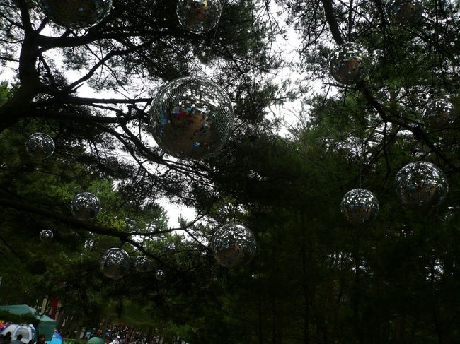 ハングリーフィールドに向かう道にミラーボールが！！<br /><br />移動も楽しいです☆