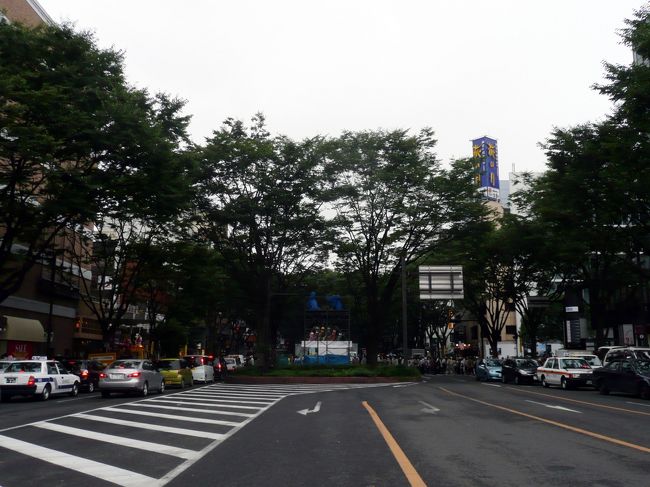 県庁市役所近くは、定禅寺通り<br />夕方からここで星の宵祭り、パレードが<br />行われます。