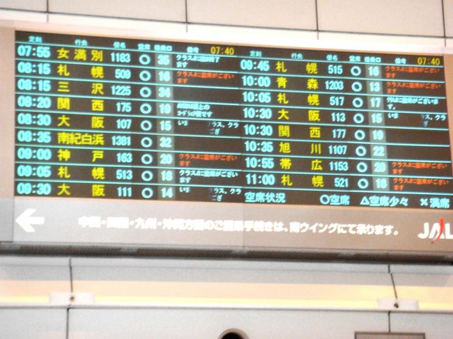 朝の羽田発着便は本当に数か多いです