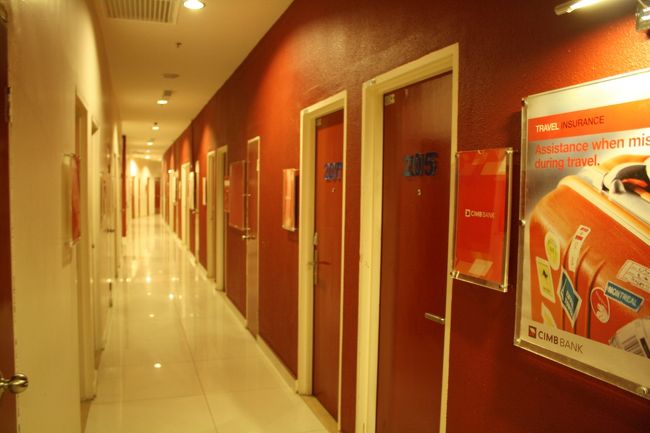 廊下の様子。エアコンが効いていて涼しいです。