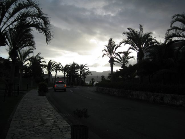 テラスで一杯やってから<br />夕食に向かいます。<br /><br />ホテルは東京ドーム何十個分だかの<br />広大な敷地なのでカートでの移動です。<br /><br />レンタル料一日5000円