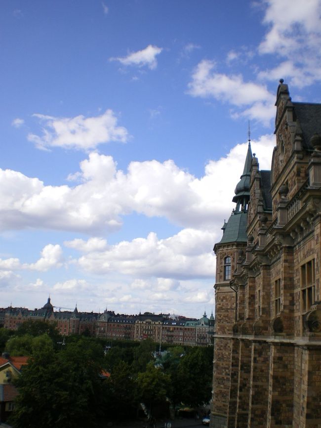 北欧民俗資料館の窓からみたストックホルム