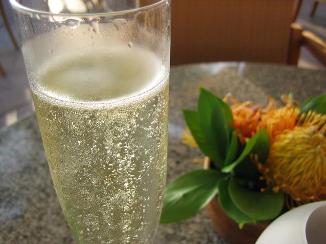 もちろんシャンペ〜〜ンを頂きました♪