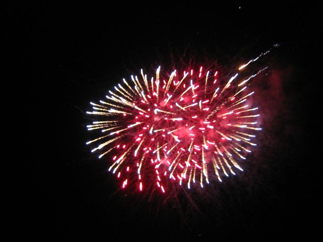 帰りはヒルトンそばのビーチで<br />行われる花火を見て帰りました。<br /><br />