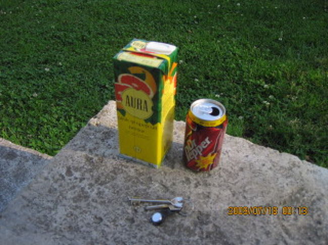 こういったゲストハウスは冷蔵庫が自由に使えるのが嬉しい。冷やして飲もうと買ったジュース。