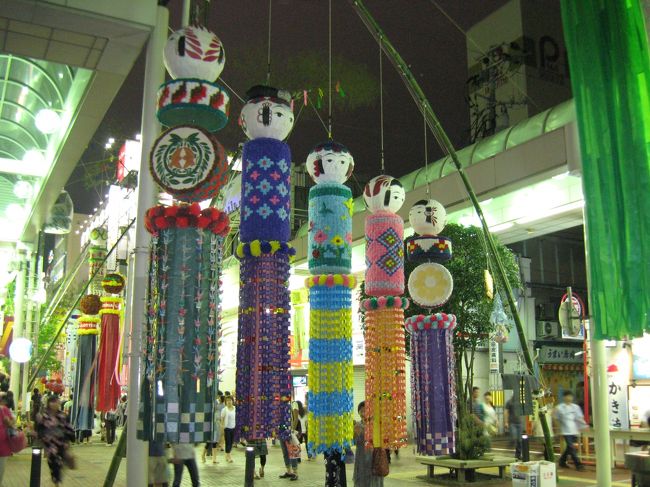 こけし風の七夕飾り。