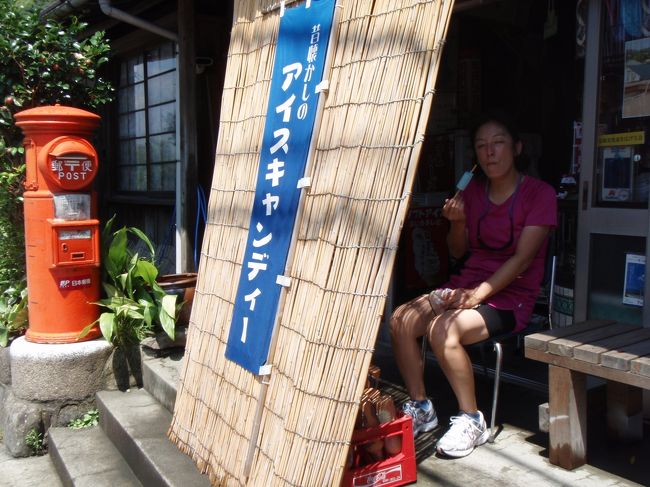 葉山の前から気になっていた店で、ご馳走をいただく。<br />暖簾の作る日陰がなんとも心地よいのだ。<br />