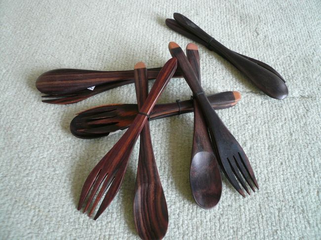 スプーン＆フォークのセット<br /><br />ウナギにて＠5,000×5<br />（色々買ったので安くしてくれました。）