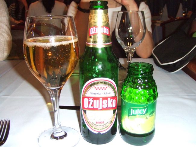 本日の締めは、やはりビールで。