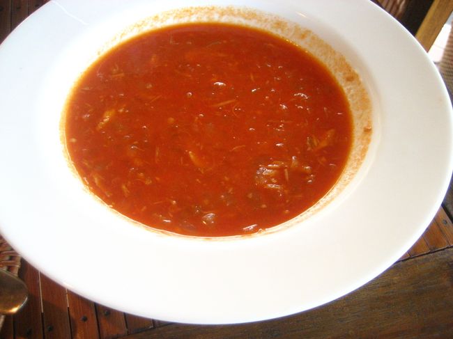 トマトスープ。<br />酸味がきいています。