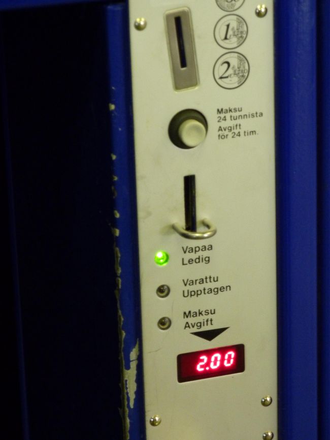 料金は、2ユーロ。<br />ロッカーの広さもバッチリです。