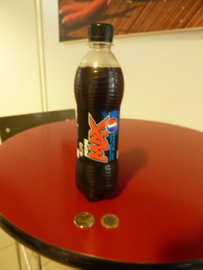 小銭を作るために、ペプシを購入しました。<br /><br />日本ではNEX。<br />こちらではMAX。<br /><br />２ユーロなり。