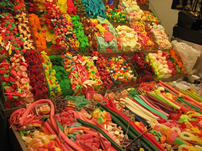 体に悪そうな飴たち。