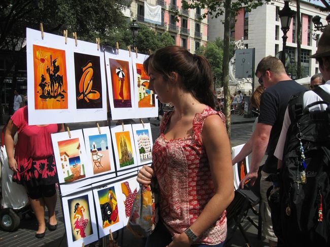 この絵買っておけばよかった。<br />そんなに高くなくて、１枚２０ユーロくらいでした。