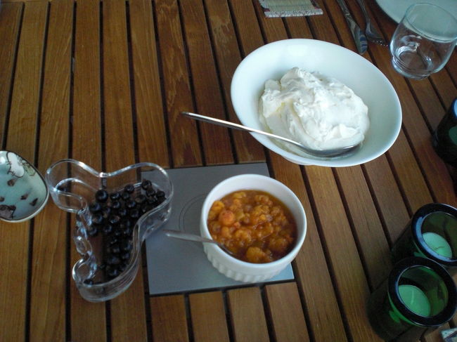 夏ということもあって、ベリーはよく食べました。<br />彼女の家ではブラックカラントを食べました。<br /><br />かわいい実です。