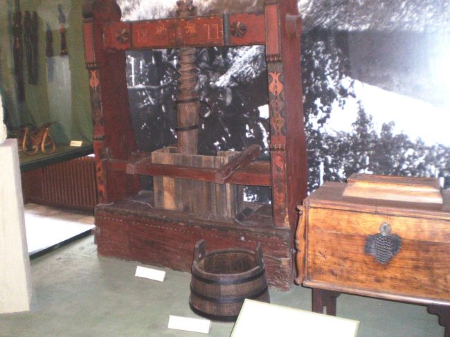 ブドウを搾る機械