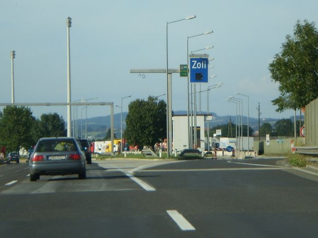 オーストリア側の国境