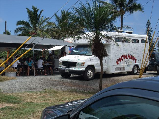 落書きされたワゴンでオーダーします