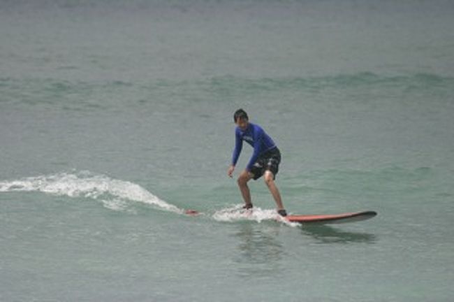 息子もいつのまにやら乗っていました。<br />