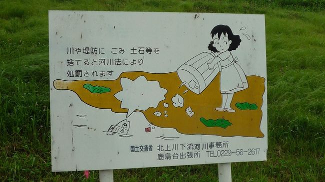 　鳴瀬川の脇に。亡き父が大昔働いていた所かもしれない。