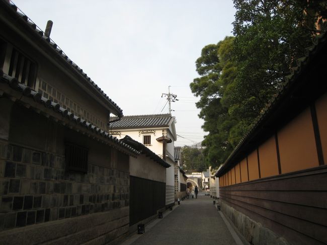 　美観地区から本町方面を望む。