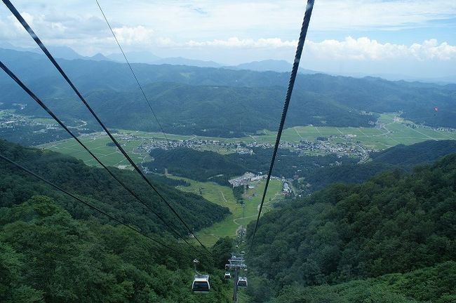 友人宅から五竜とおみ駅までは車で10分ほど。<br />昼からは友人ご夫妻お二人とも<br />一緒に行ってくれることになりました。<br /><br />ここからはテレキャビン（ゴンドラです）で<br />アルプス山野草園へ登ります。