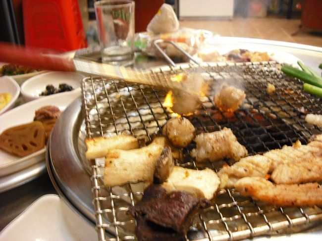 大好きな「テッチャン」も焼いてもらう