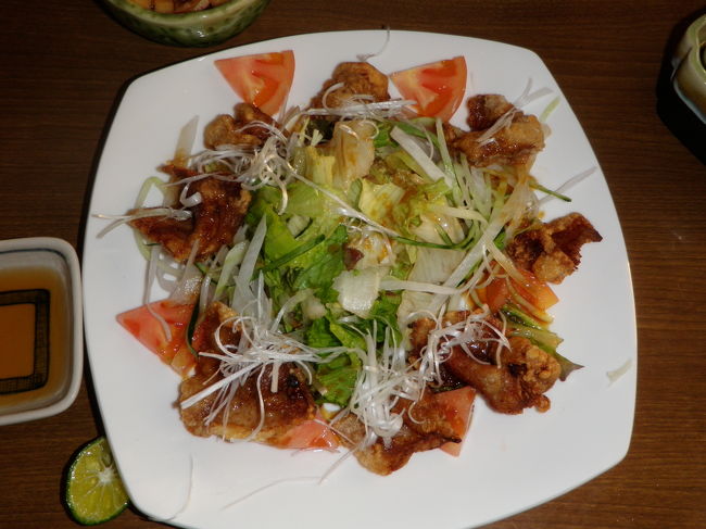 アグー豚の竜田揚げねぎソース<br /><br />これとてもおいしかったです