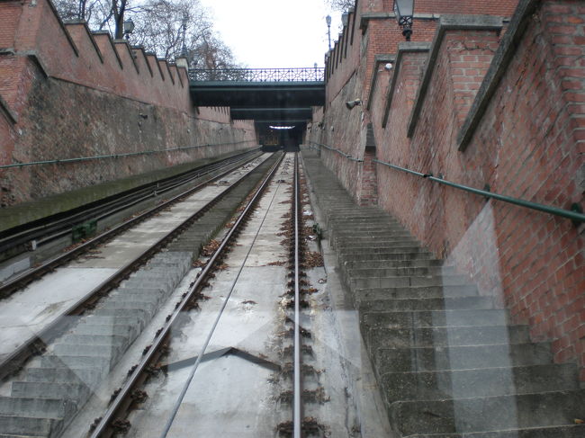 ケーブルカー車窓より。<br /><br />ぐんぐん上る。<br />んーーそれなりに、傾斜が〜…<br />首が…