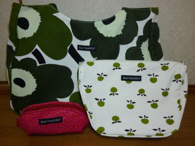 Marimekko（マリメッコ）<br />大きめのバックはこの後の移動時に使っていました。<br />たくさん入るので旅行には便利！