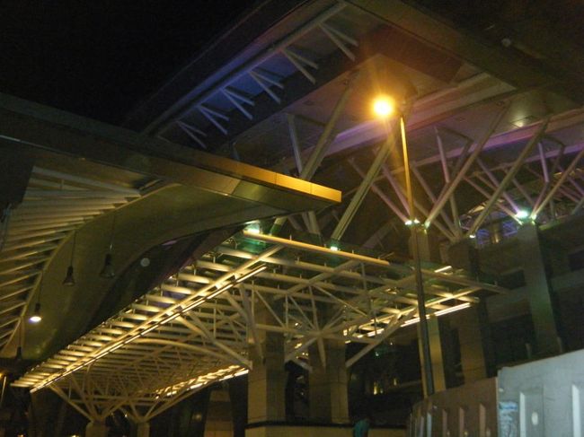 6時20分。<br />少し遅れて、ジョホールバルに到着。<br /><br />予定では、7時ぐらいからタクシーで観光に行くつもりでしたが･･･<br />マレーシアの7時は、本当に暗い!?<br />時差をもう1時間遅くしても、いいくらい暗いです。<br /><br />写真は、新JBセントラル駅。<br />今年開業予定のようですが、いつなんでしょうか?