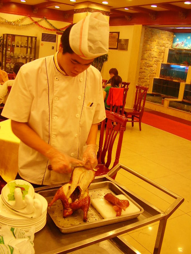 北京で北京ダックです。<br />