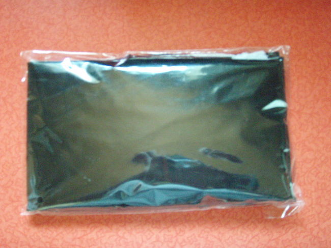 そしてこれ。<br />これだけ見るとなんだかわからないんですが、タイガース柄の入った合羽です。５００円也。<br />当日の天気予報が怪しかったので、これは今回の観戦用に購入しました。<br />傘をさしてもいいのですが、後ろの方の視界をさえぎってしまうのが嫌でしたので以前から考えていました。<br />雨は降りましたが、結局銀傘に守られましたので使わずじまいでした。