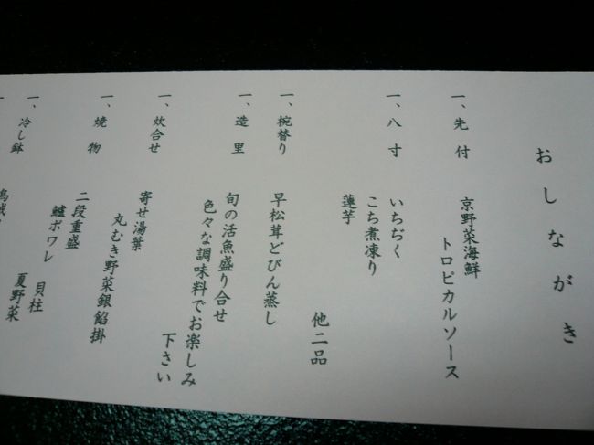 メニュー（前半）